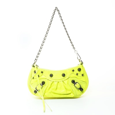 バレンシアガ BALENCIAGA ル カゴール ミニ ジャイアント レザー チェーン ショルダーバッグ【中古】