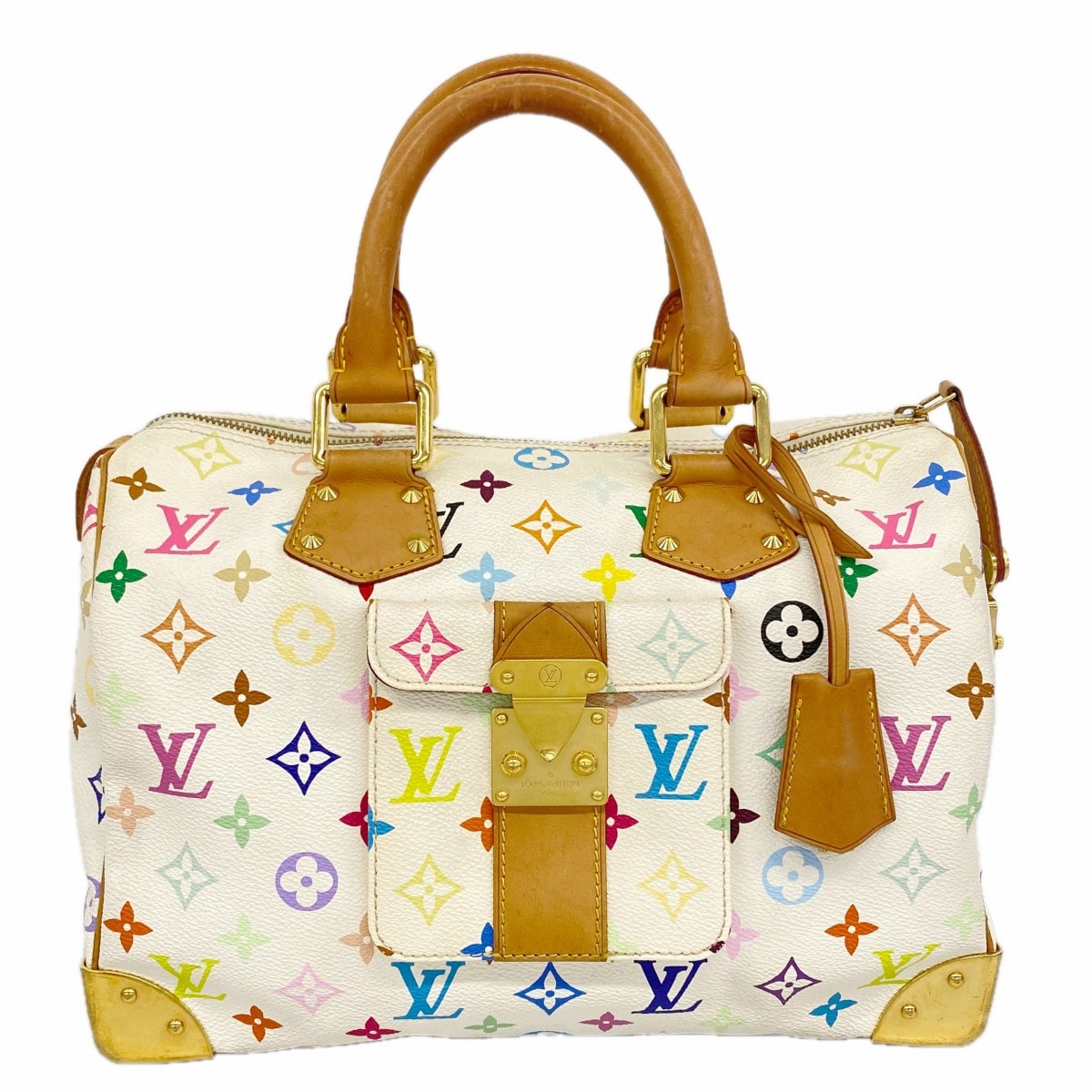 ★SALE【6gd4116】ルイヴィトン ハンドバッグ モノグラム・マルチカラー スピーディ30 M92643 ブロン【中古】レディース