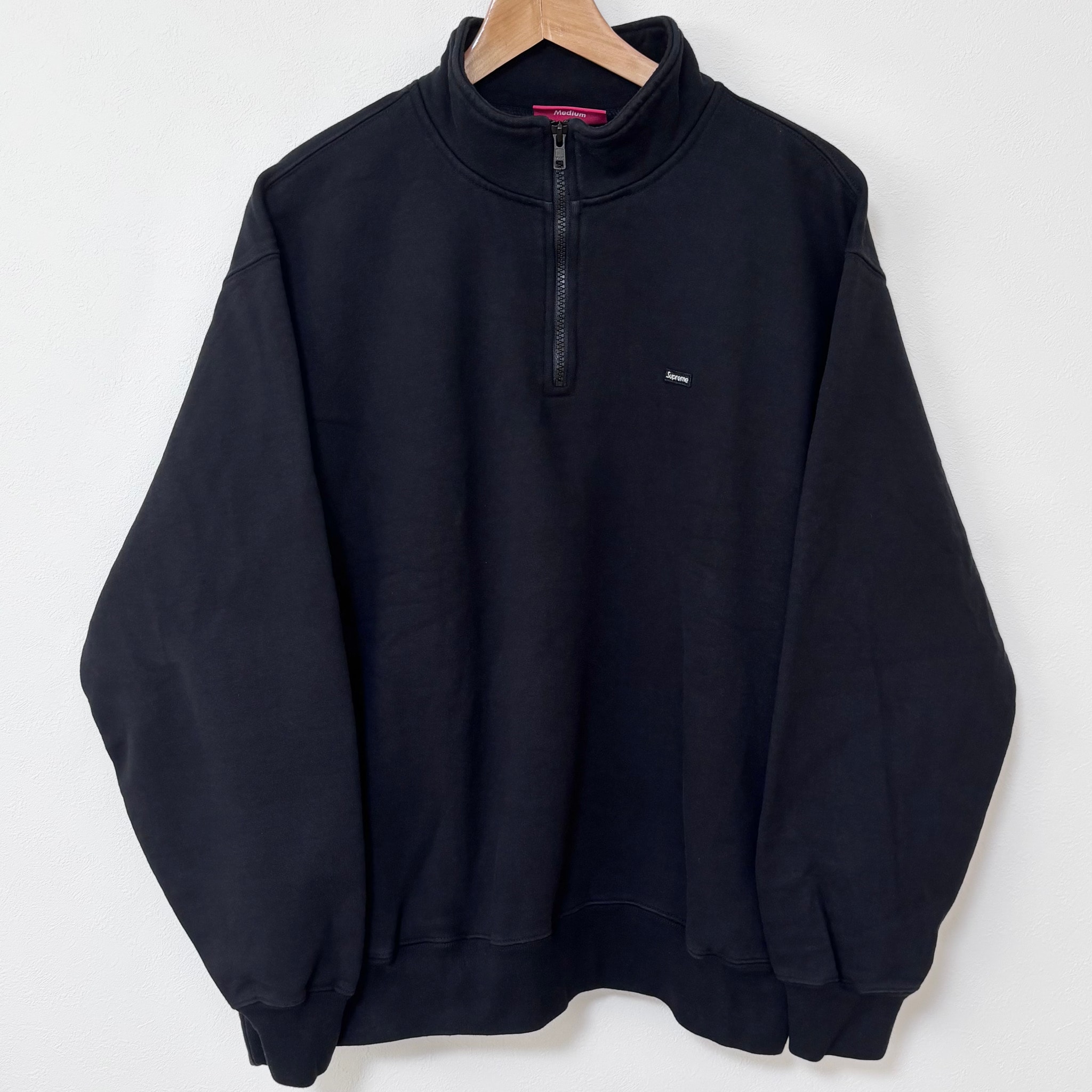Supreme Small Box Half Zip Pullover (26SS) "Black"