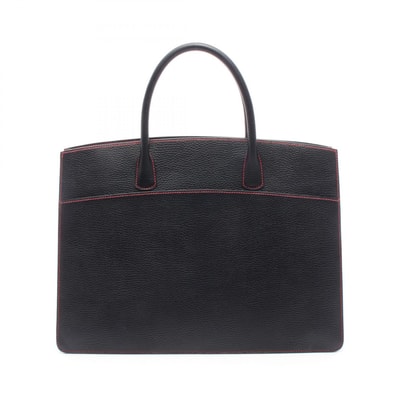 エルメス HERMES ホワイトバスGM トートバッグ バッグ レザー シェーブルコロマンデル □F刻印(2002年製造) レディース ブラック系 【中古】
