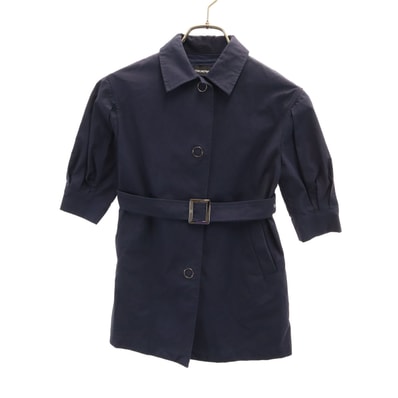Emporio Armani エンポリオアルマーニ ステンカラーコート 5A ネイビー スプリング