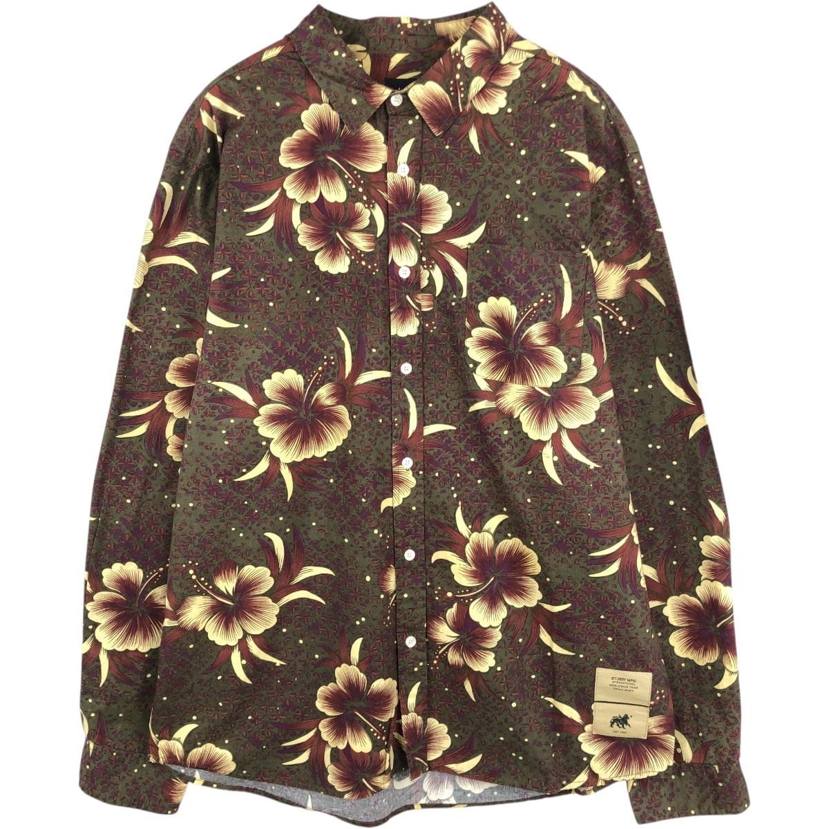 古着 ステューシー STUSSY 長袖 コットンシャツ メンズXL相当/eaa677055