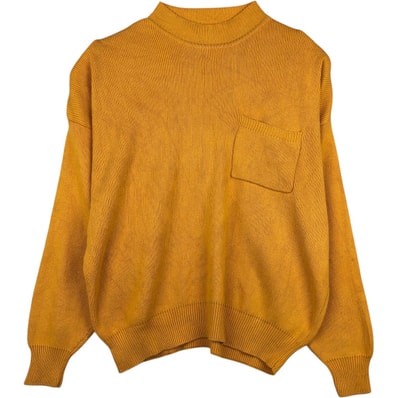 古着 90年代 ギャップ GAP オールドギャップ モックネック リブ編み コットンニットセーター 英国製 メンズL相当 ヴィンテージ/eaa637517