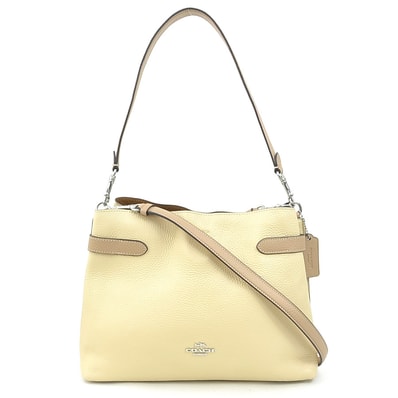 コーチ COACH ショルダーバッグ レザー ベージュ レディース【中古】 r11171a