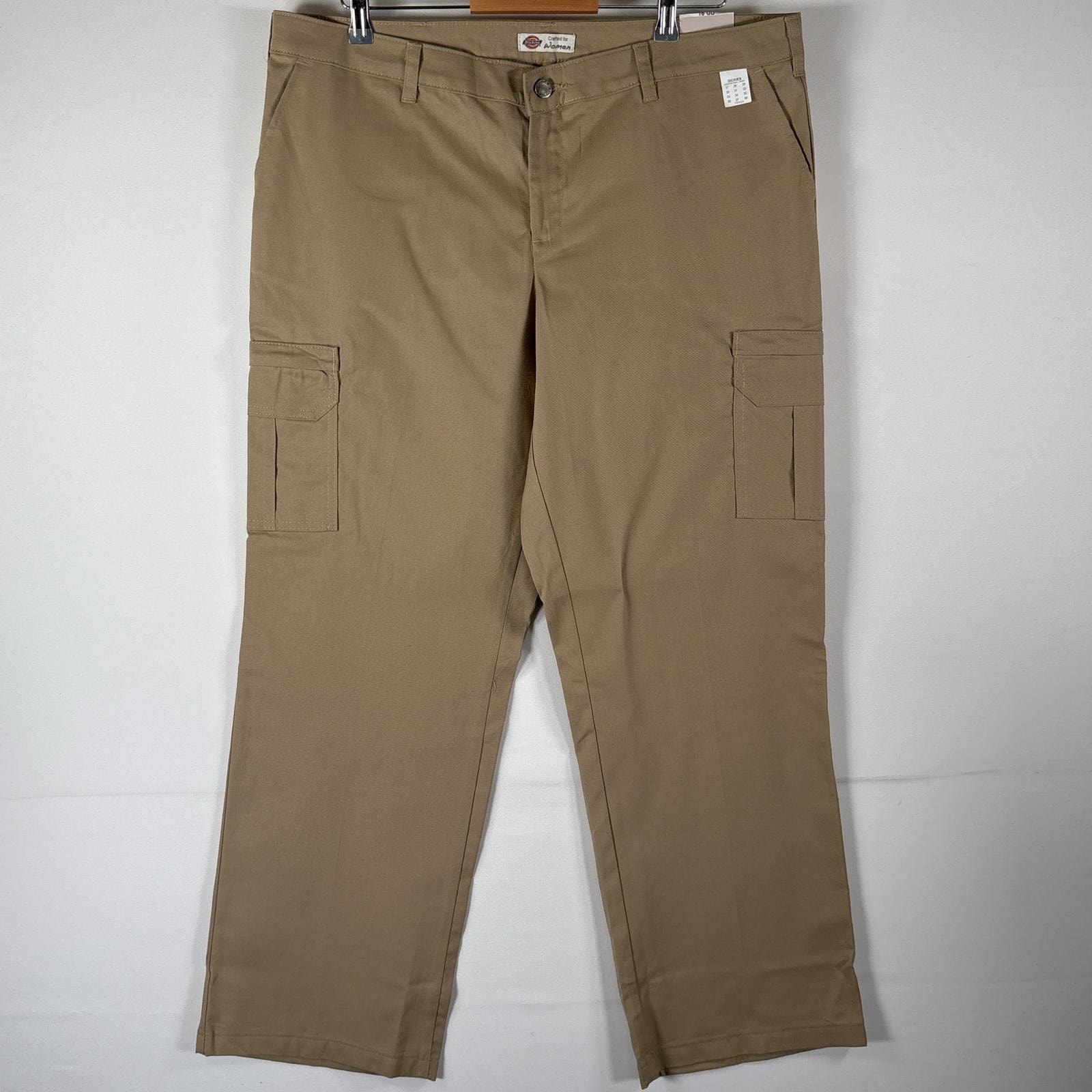 古着 ディッキーズ Dickies ワークパンツ デッドストック タグ付 ペインター 作業服 ワンポイントロゴ 16UU ベージュ系 レディース