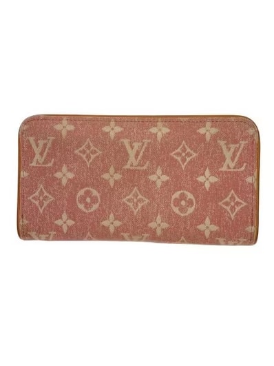 Louis Vuitton Zippy Wallet Monogram Jacquard Denim "Pink"
