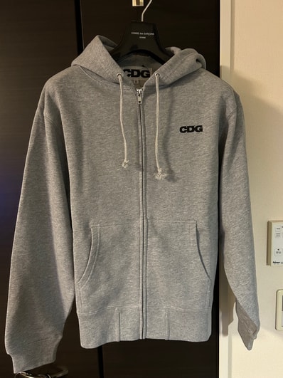 COMME des GARCONS CDG Full Zip Hooded Sweatshirt "Grey"