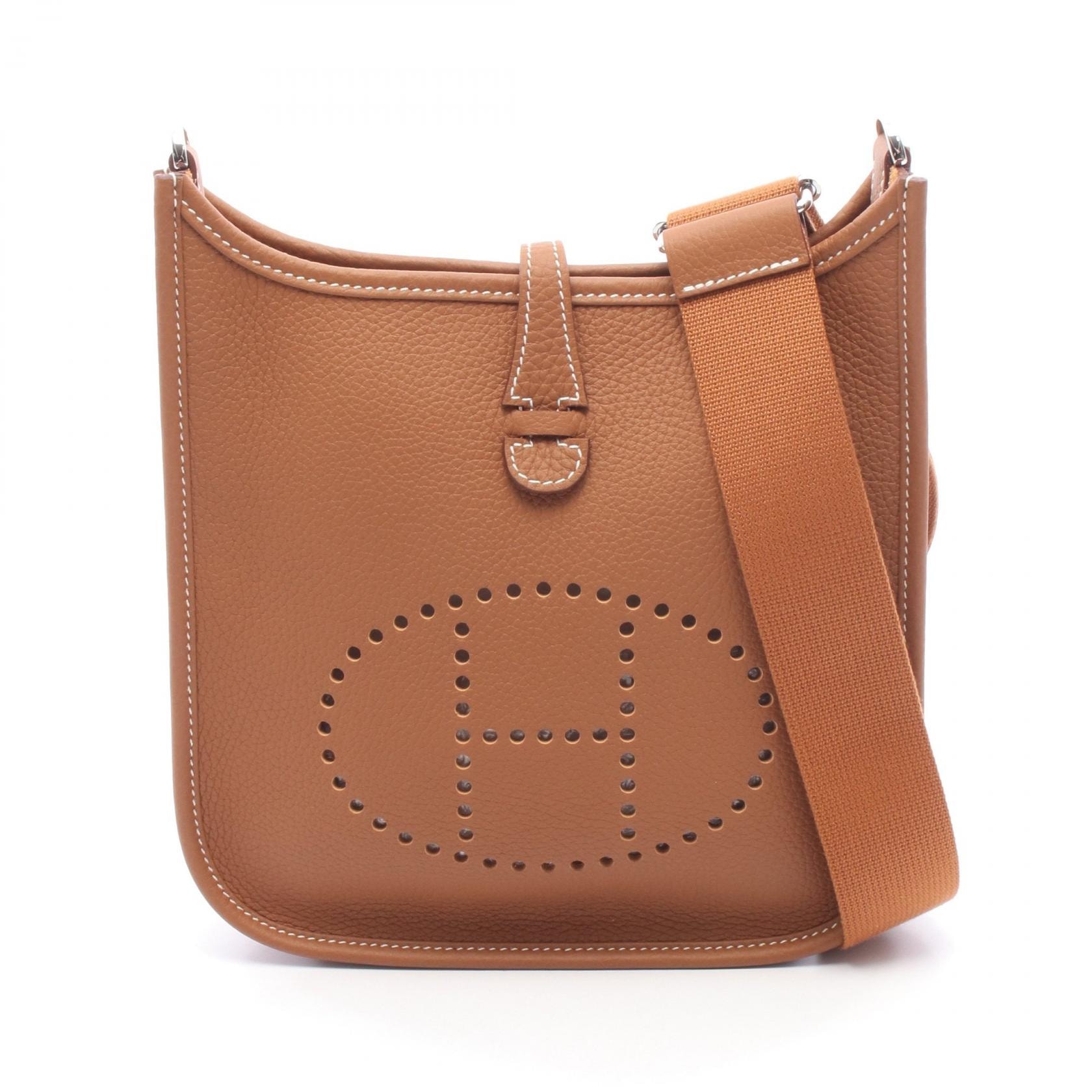 エルメス HERMES エヴリン23 ゴールド ショルダーバッグ バッグ トリヨンクレマンス トリヨンクレマンス レディース ブラウン系 【中古】