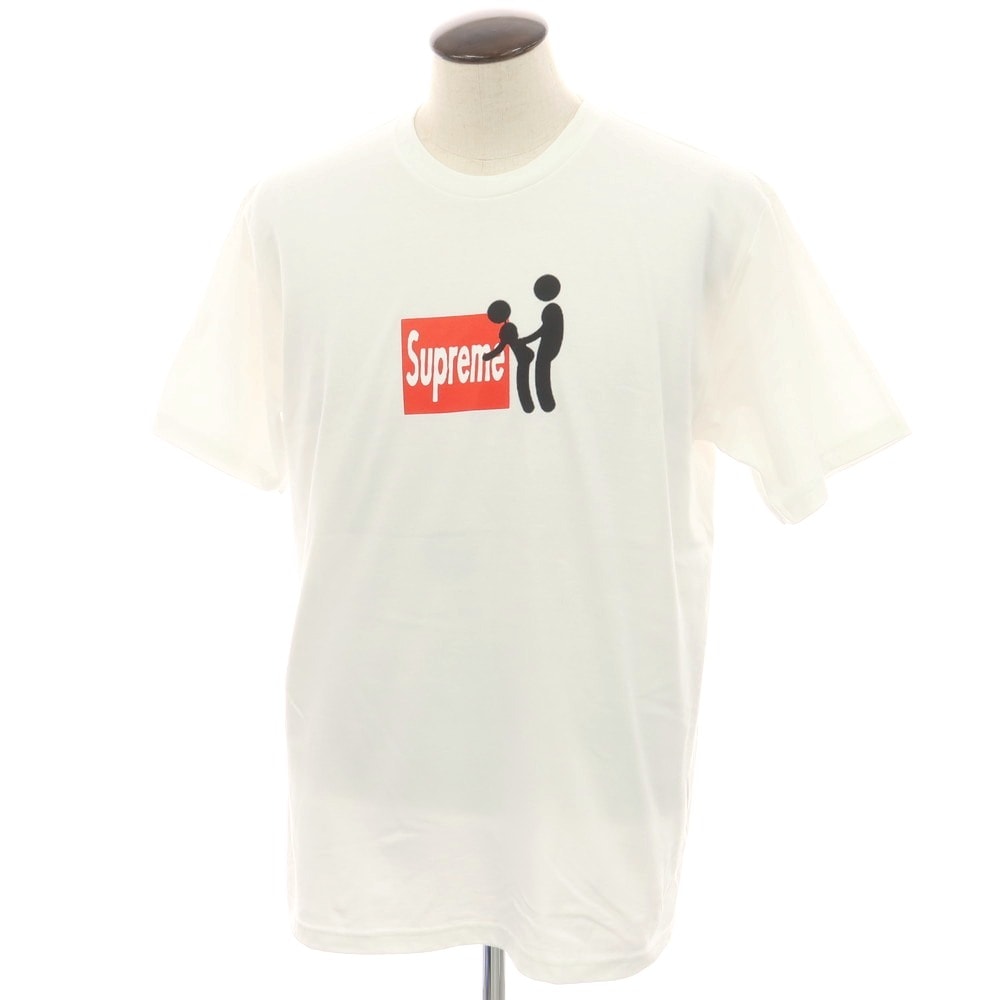 【中古】シュプリーム Supreme 2025年秋冬 Stick Tee コットン クルーネック 半袖Tシャツ ホワイト【サイズL】【メンズ】