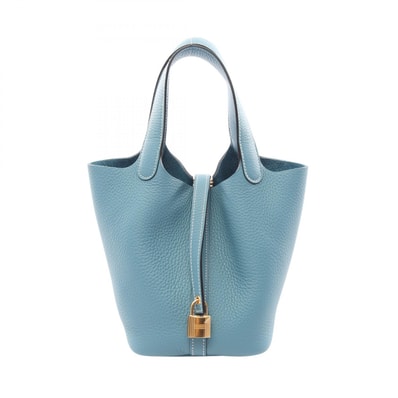 エルメス HERMES ピコタンロックPM ニューブルージーン ハンドバッグ バッグ レザー トリヨンクレマンス ニューブルージーン K刻印(2025年製造) レディース ブルー系 【中古】