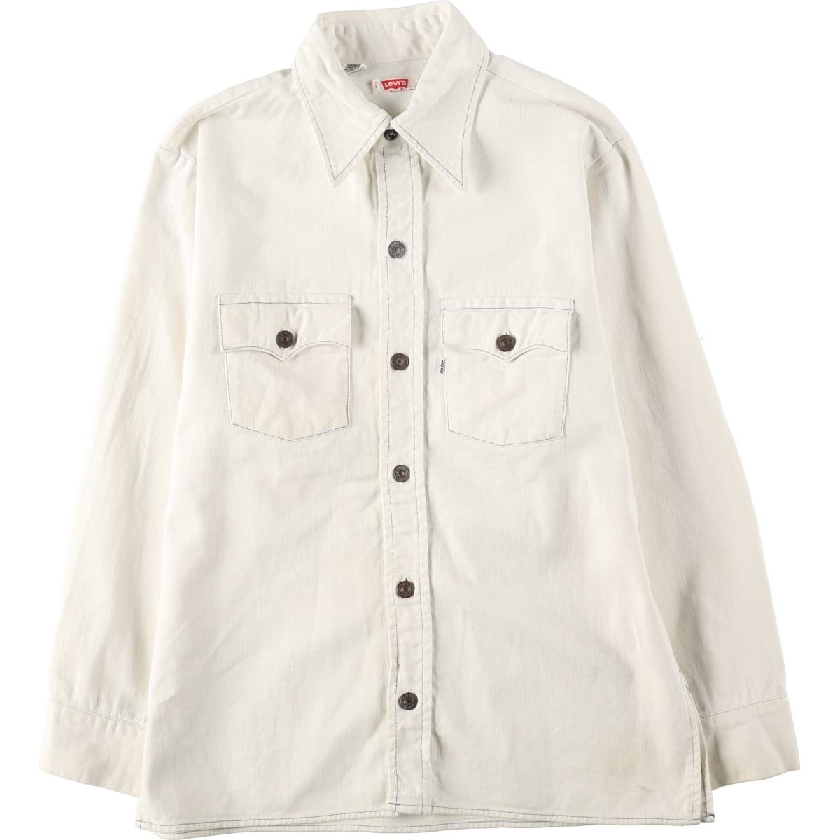 古着 リーバイス Levi's 長袖 ホワイトデニムシャツ メンズL相当/eaa674891