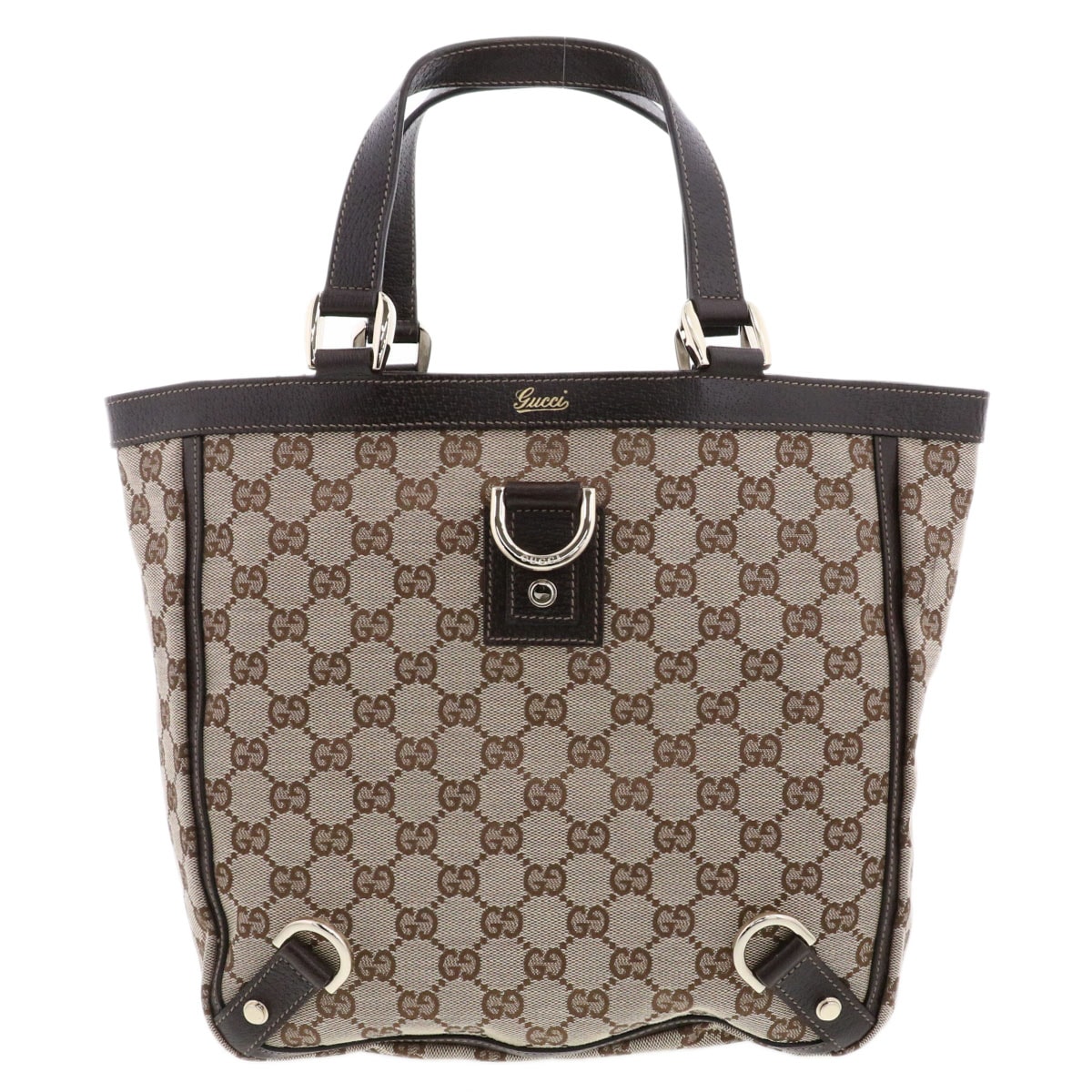 GUCCI グッチ GGキャンバストート トートバッグ 130739 GGキャンバス ブラウン  レディース【中古】