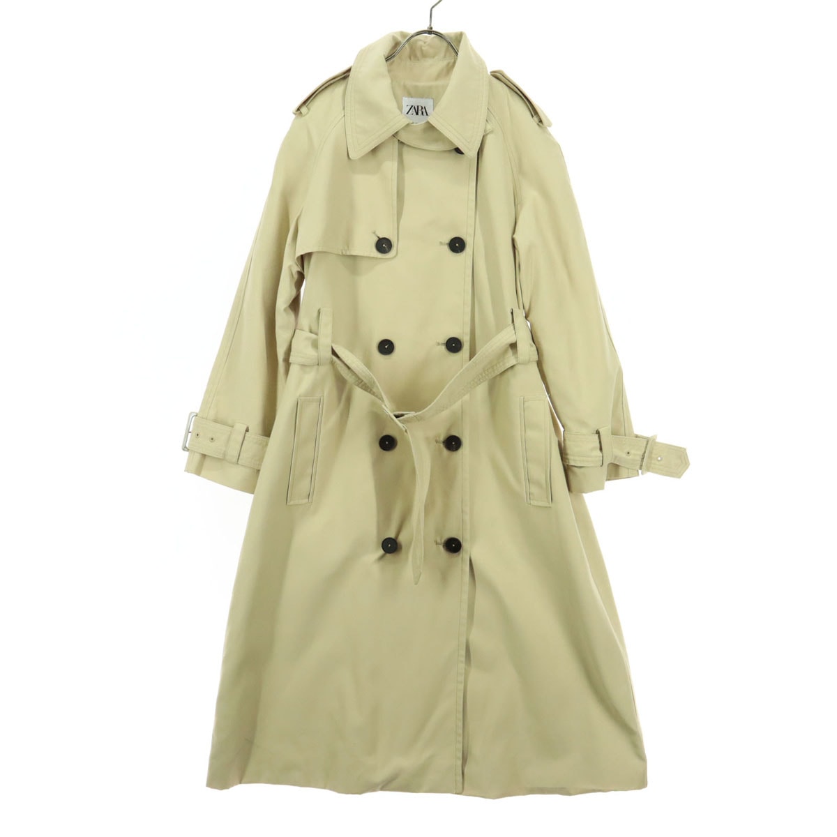 美品 ZARA ザラ 長袖 トレンチコート M ベージュ