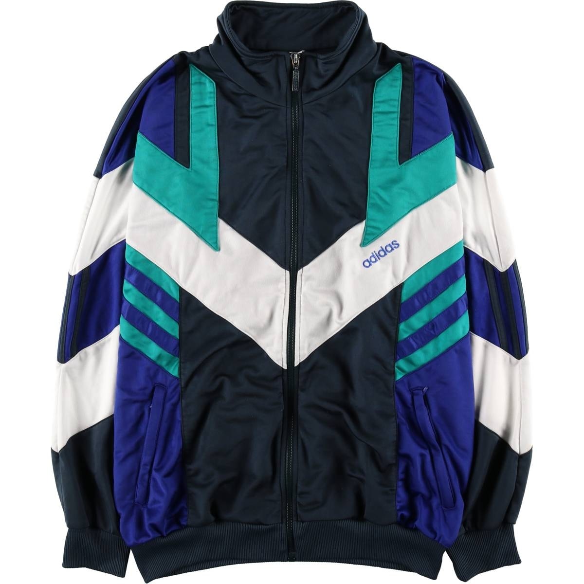 古着 80年代 アディダス adidas トレフォイルロゴ ジャージ トラックジャケット メンズL相当 ヴィンテージ/eaa629468