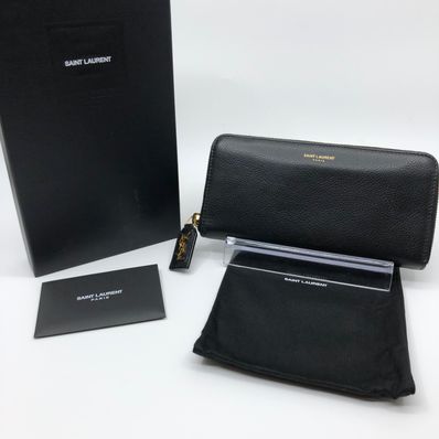 Saint Laurent Rive Gauche Zip Around Wallet "Black"