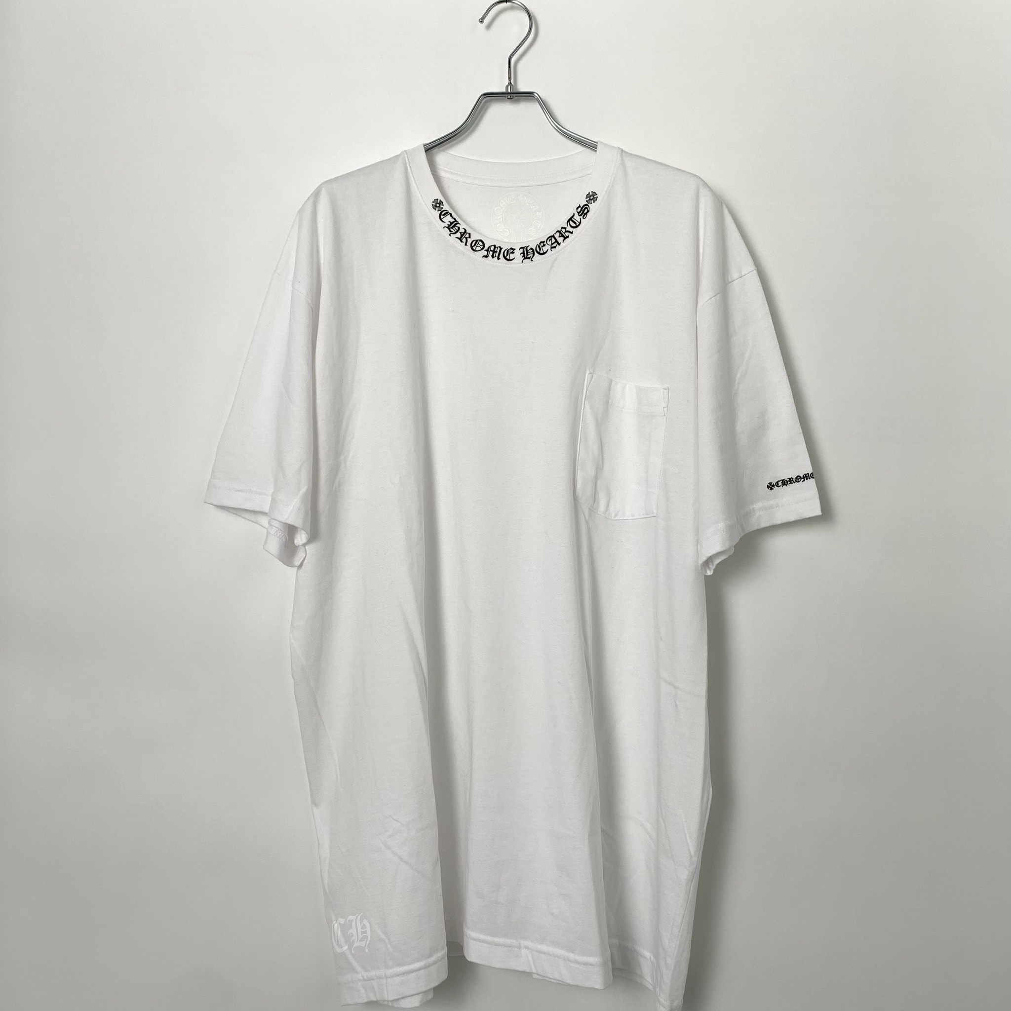 Chrome Hearts Neck Logo S/S T-Shirt "White/Black"