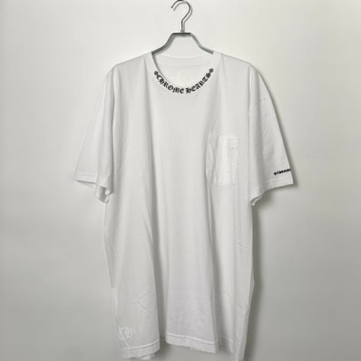 Chrome Hearts Neck Logo S/S T-Shirt "White/Black"