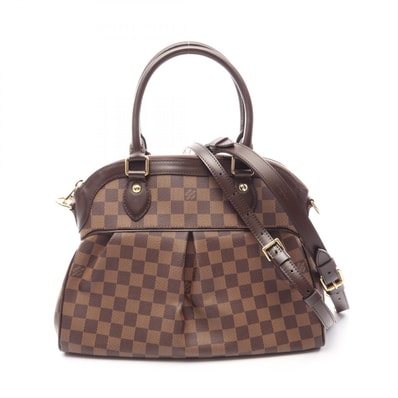 ルイ・ヴィトン LOUIS VUITTON トレヴィPM ダミエエベヌ 2WAY ハンドバッグ バッグ PVCコーティングキャンバス レザー レディース ブラウン系 N51997 【中古】