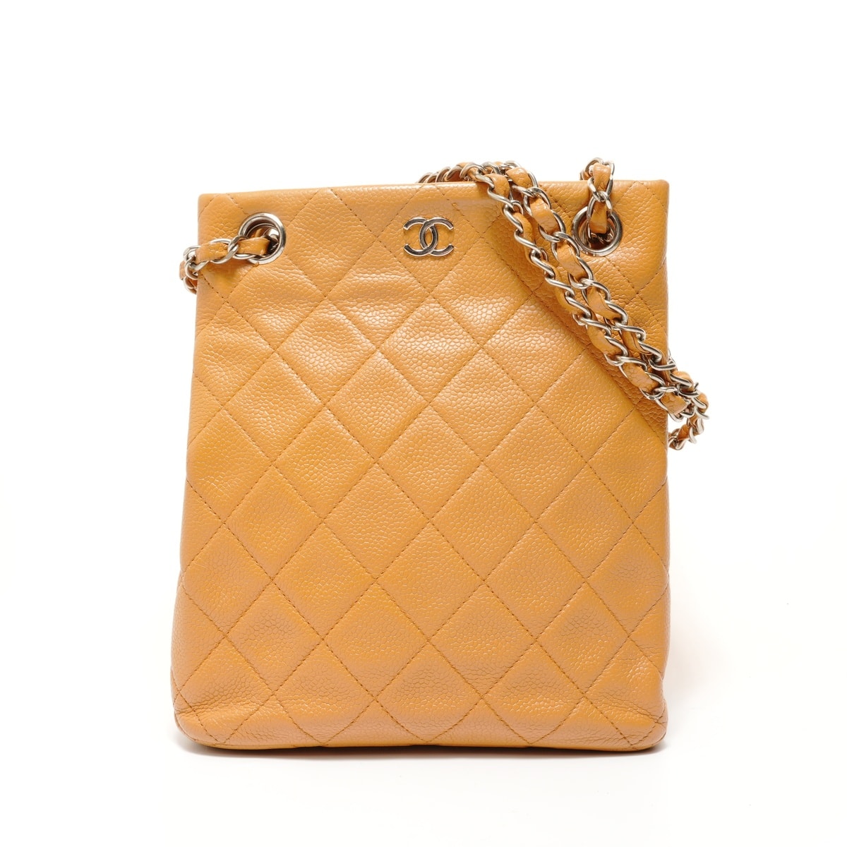 シャネル CHANEL 5番台 マトラッセ キャビアスキン ショルダーバッグ【中古】