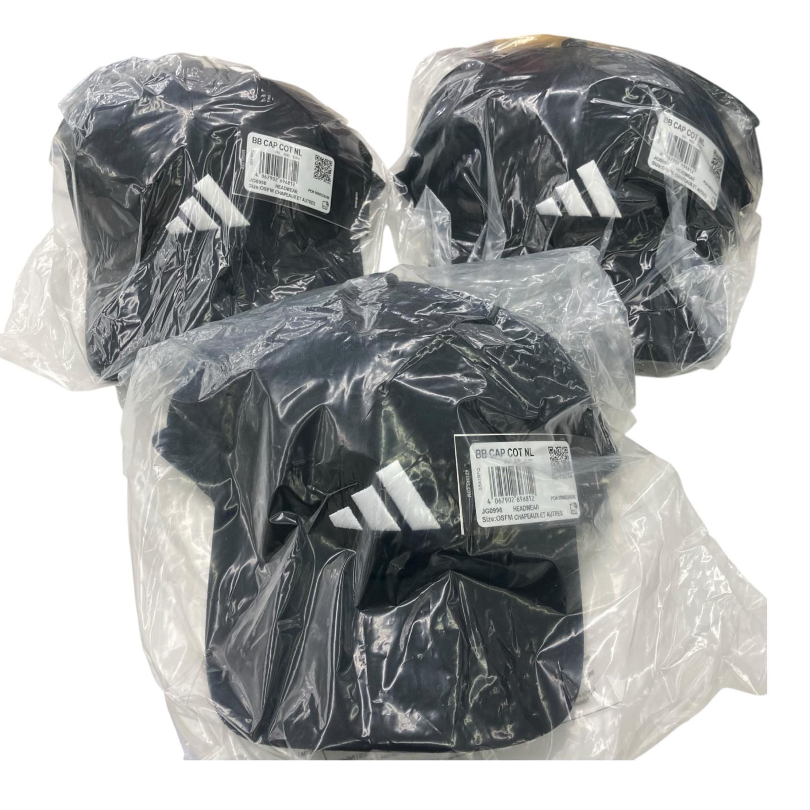 186000 新品未使用 adidas アディダス キャップ ブラック ユニセックス 3点まとめ売り