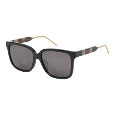グッチ ウェリントン サングラス GG0599SA ブラック プラスチック レディース GUCCI 【中古】