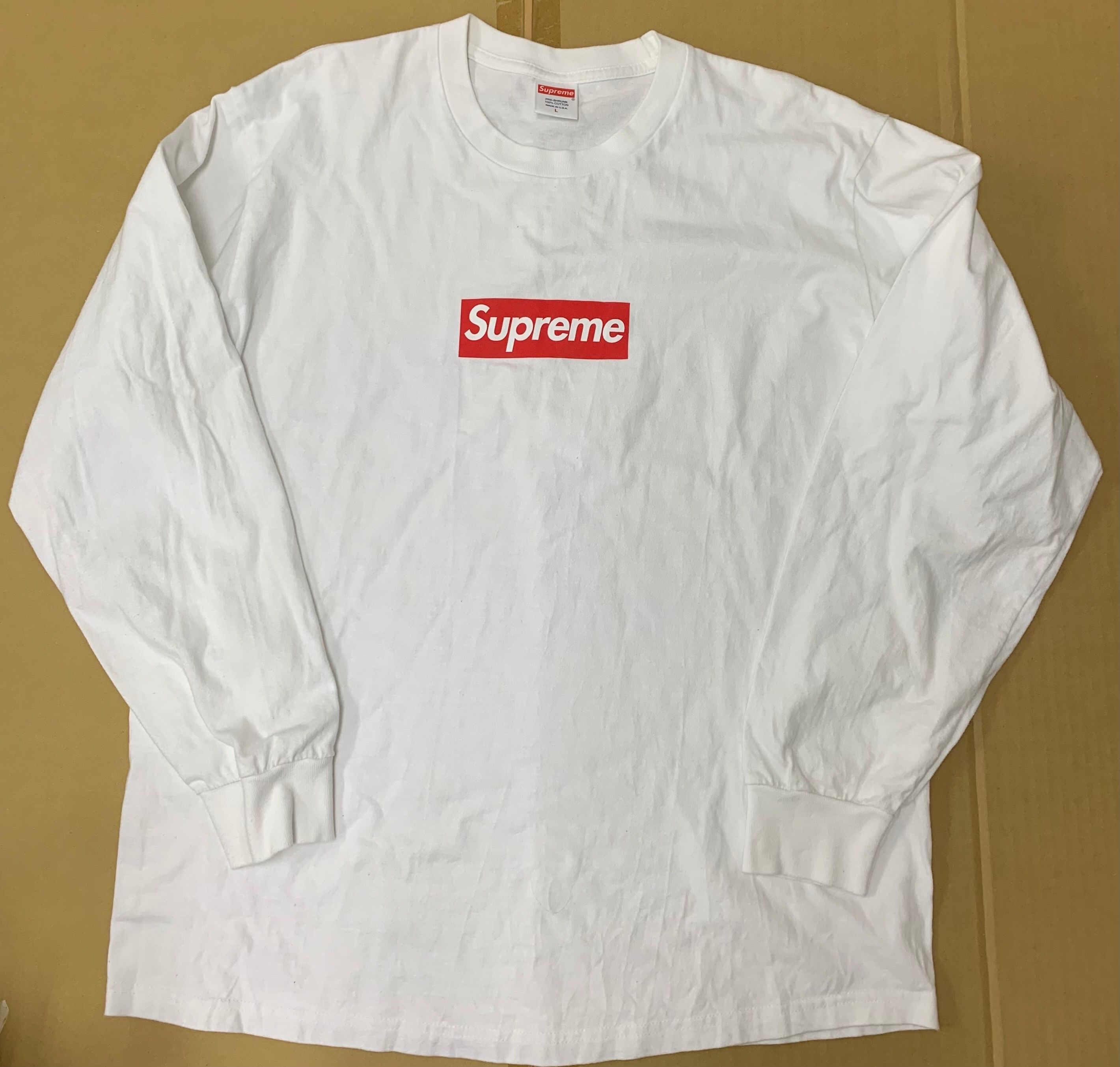 Supreme Box Logo L/S Tee "White"