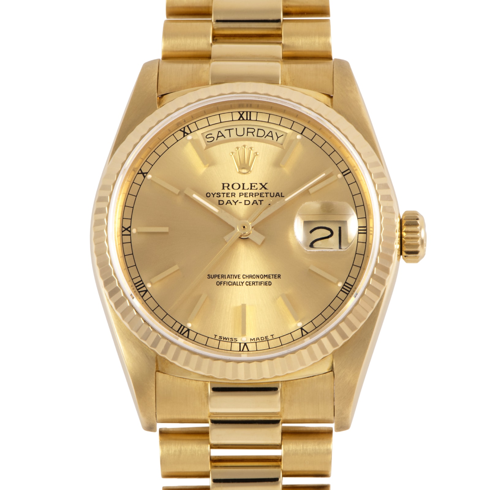 ROLEX ロレックス デイデイト Tritium 1987年製 18038 K18YG【中古】