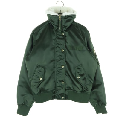 GAP ギャップ 長袖 襟ボア 中綿ジャケット XS グリーン ミリタリー風