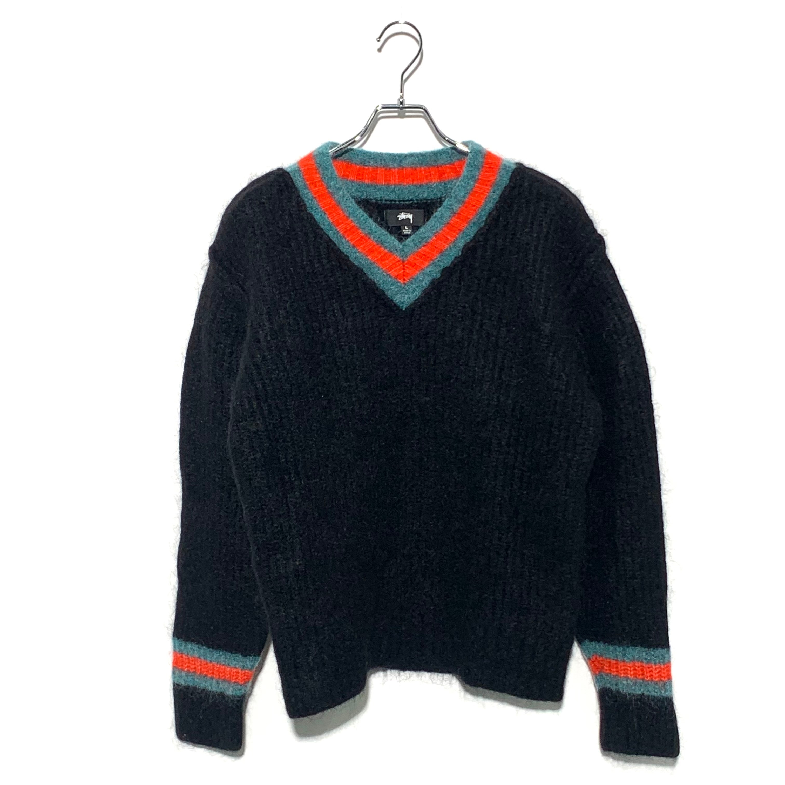 Stussy Mohair Tennis Sweater "Black"