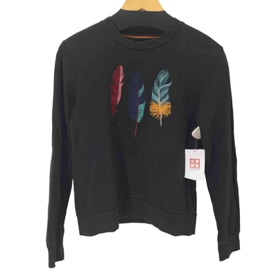 フェザー 刺繍 スウェット【1140366505913】