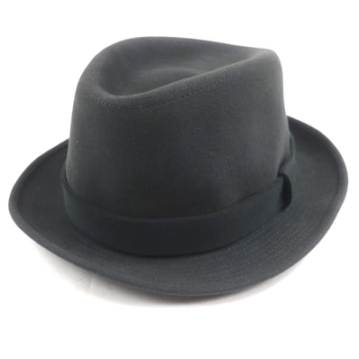 美品 エルメス
ハット ダークグレー メンズ 57