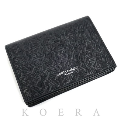 SAINT LAURENT サンローラン カードケース ブラック 469338BTY7N1000 メンズ【中古】