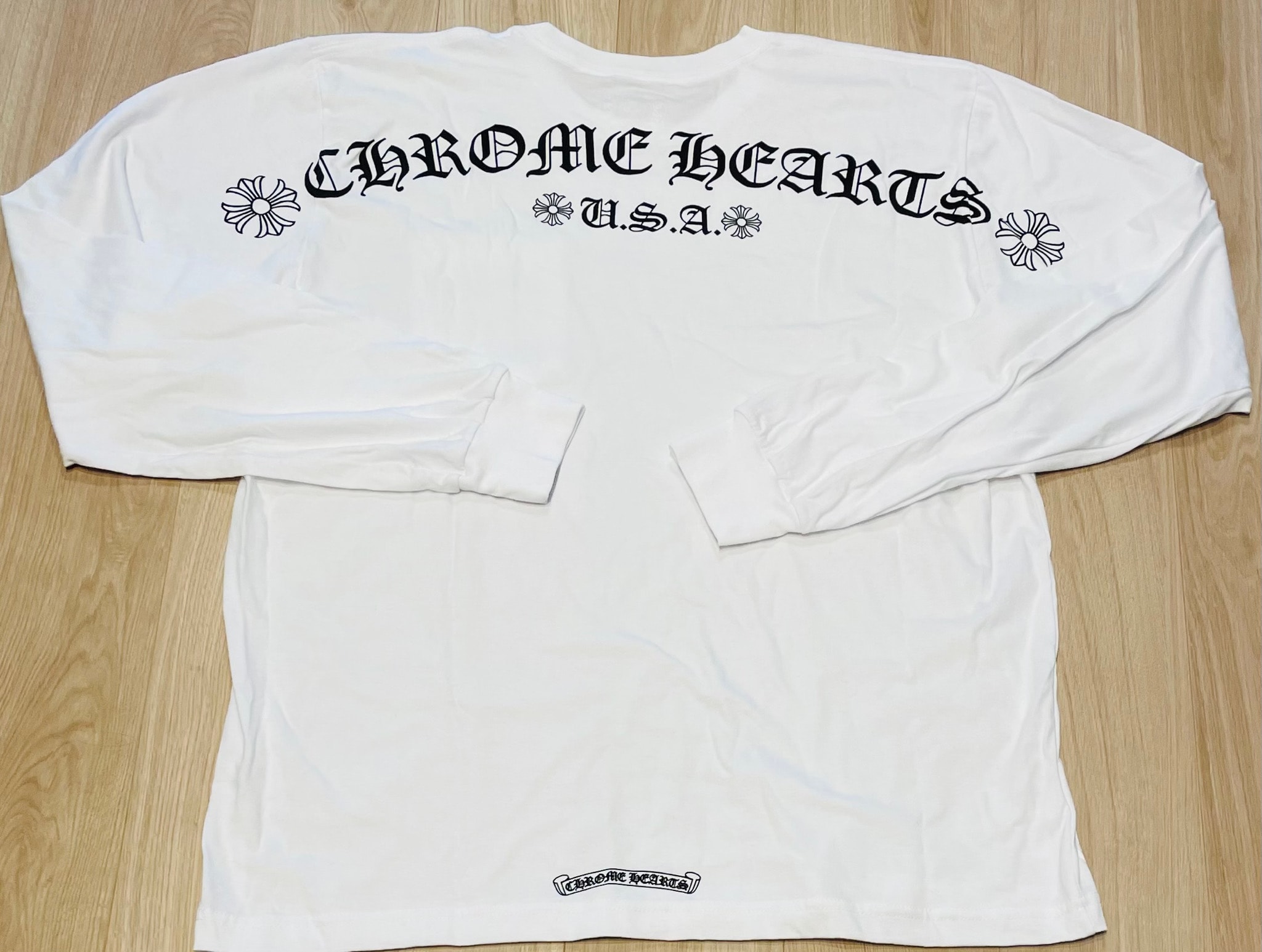 Chrome Hearts Shoulder Logo USA L/S T-Shirt "White"