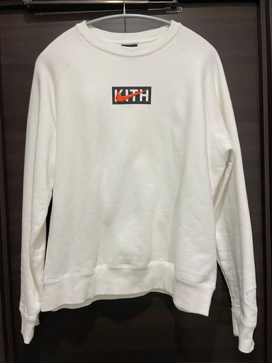 KITH Nike for New York Knicks Fleece Crewneck "White"