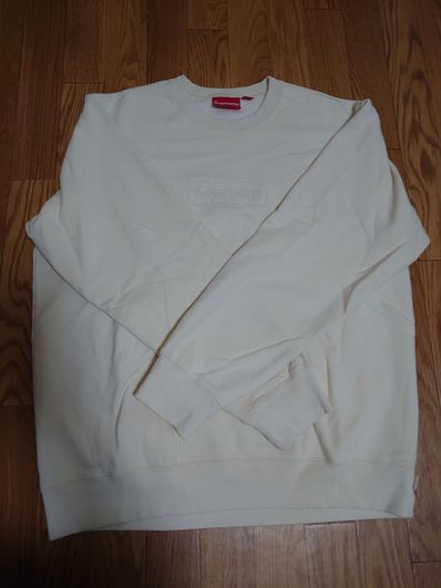 Supreme Cutout Logo Crewneck "Natural"