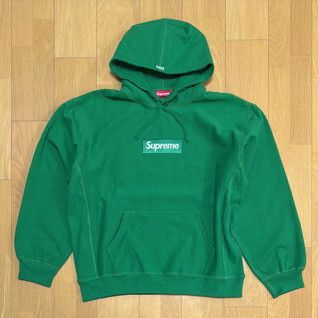 Supreme Box Logo Hooded Sweatshirt "Green" (24FW)