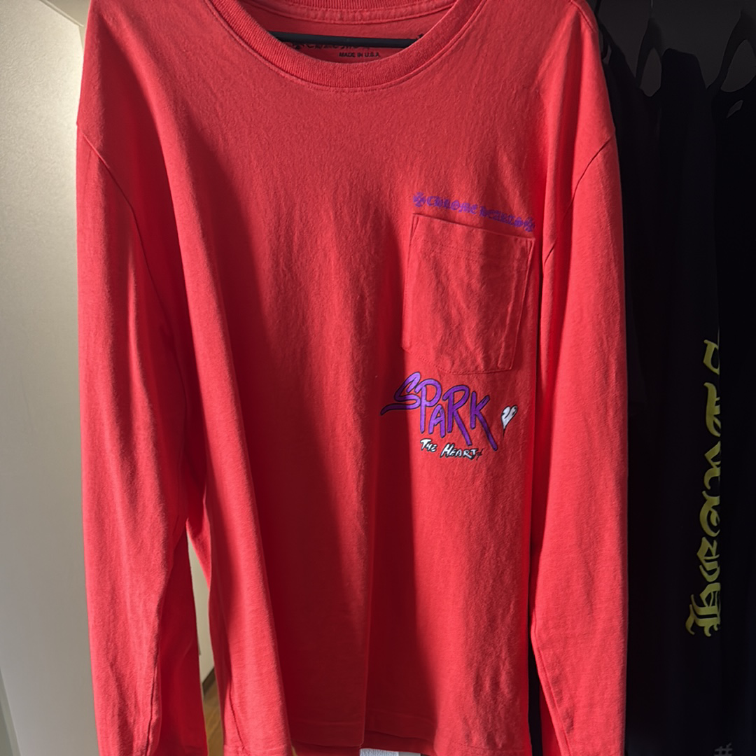 Chrome Hearts PPO Matty Boy Spark the Heart L/S T-Shirt "Red"