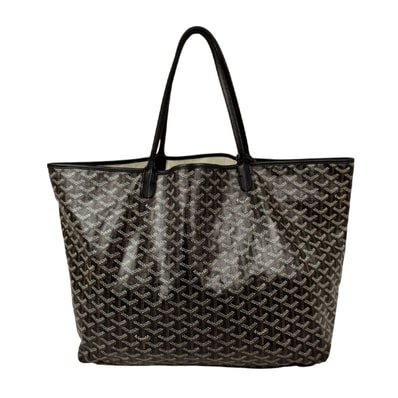 ゴヤール GOYARD トートバッグ サンルイGM PVC ブラック/ブラウン/ホワイト ユニセックス【中古】 z11240