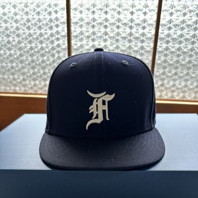 NEW ERA FEAR OF GOD ESSENTIALS 59FIFTY F LOGO Under Visor "Navy"