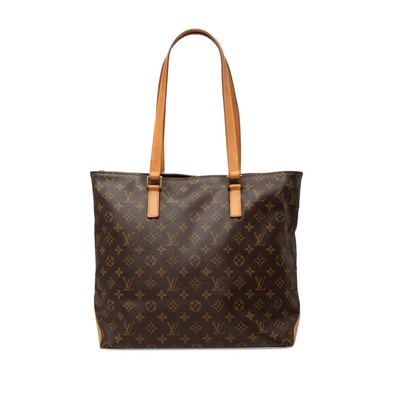 ルイ ヴィトン モノグラム カバメゾ ショルダーバッグ トートバッグ M51151 ブラウン PVC レザー レディース LOUIS VUITTON 中古