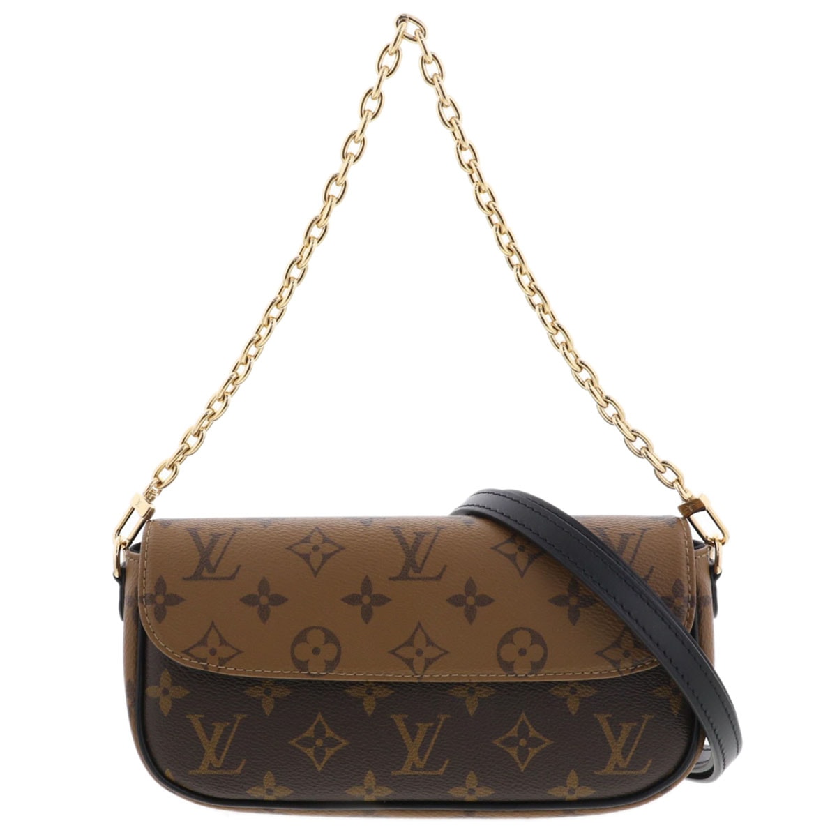 LOUIS VUITTON ルイ・ヴィトン ウォレットチェーン アイビー ショルダーバッグ M26587 モノグラムリバース ブラウン  レディース【中古】