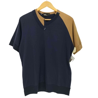 21ss Asymmetric Border Tee ドッキングTシャツ【1137621040425】