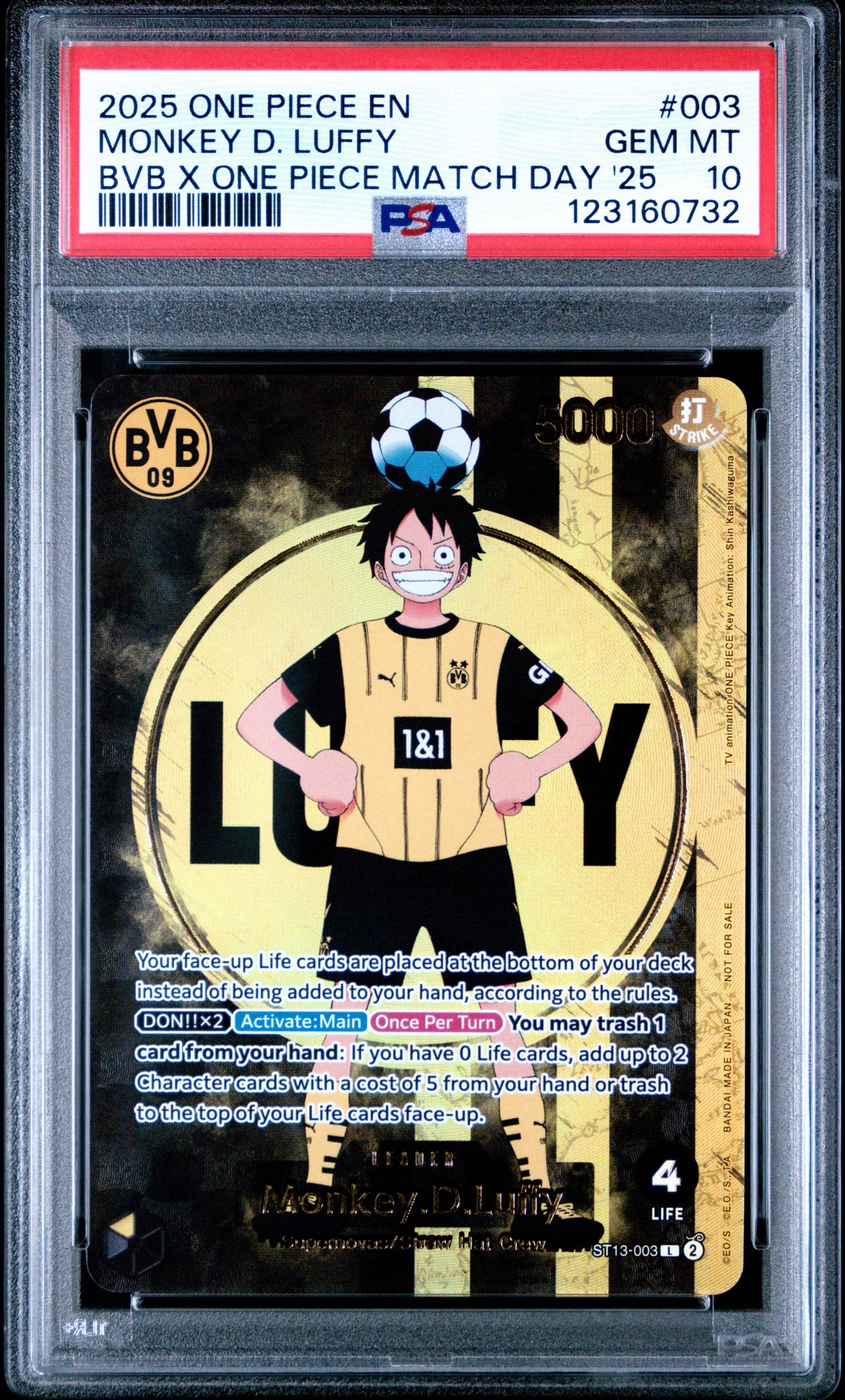 モンキー・D・ルフィ L [ST13-003]【英語版】(プロモーションカード「ボルシアドルトムント × ONE PIECE マッチデー 2025」)