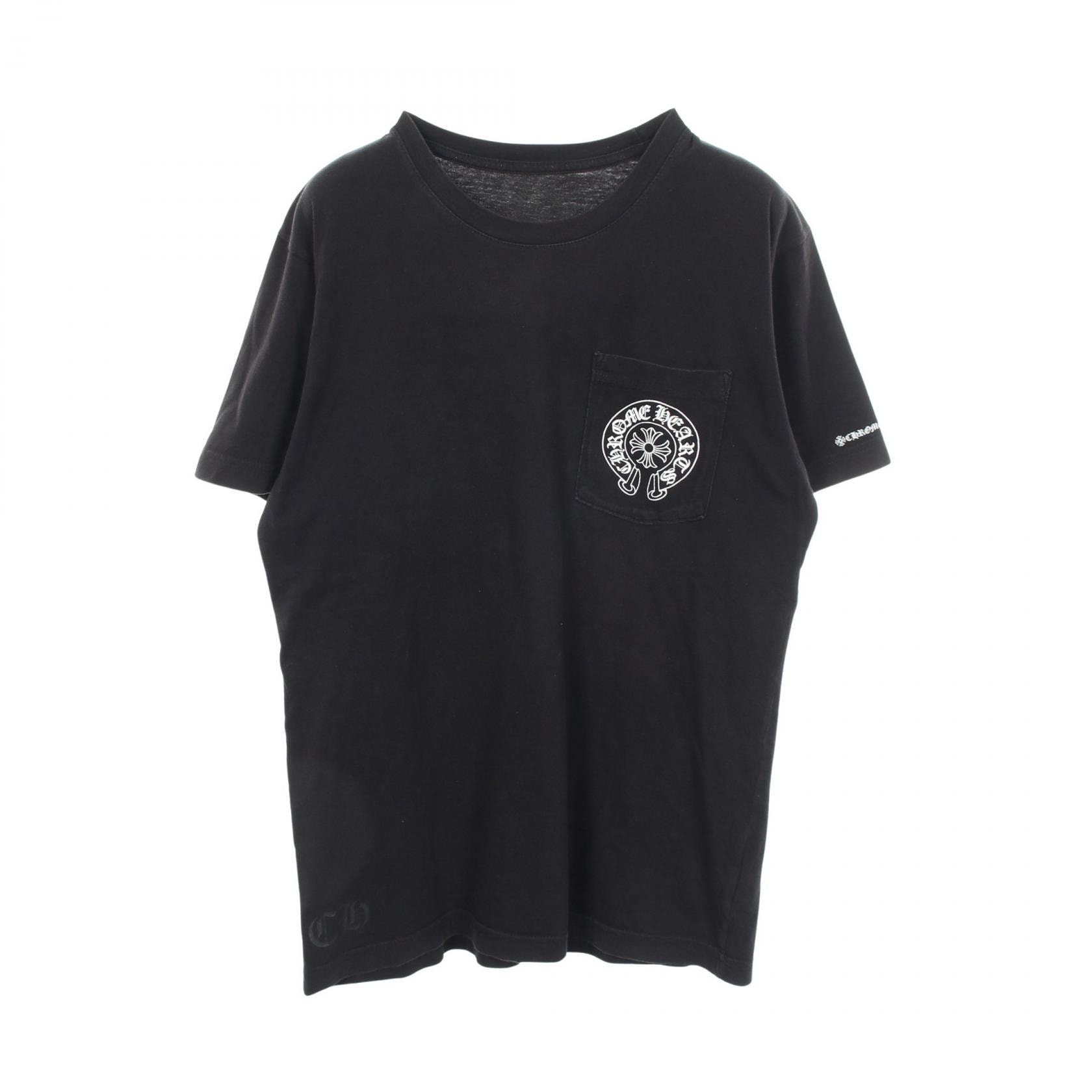 クロムハーツ CHROME HEARTS ホースシュー 半袖Tシャツ 衣料品 トップス コットン メンズ ブラック系 【中古】