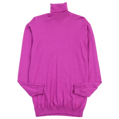 美品 ヴァレンティノ セーター タートルネック ピンク メンズ S