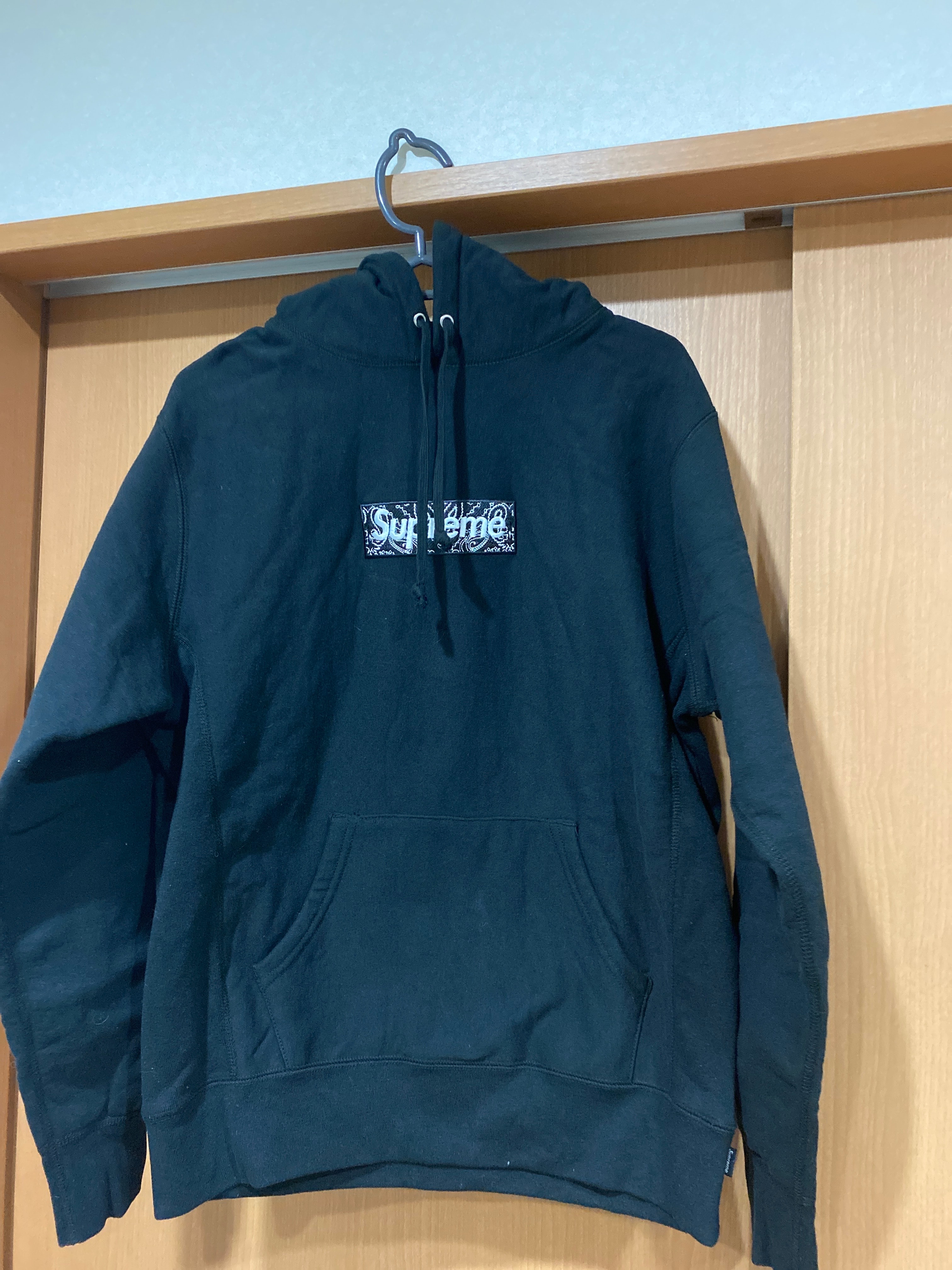 Supreme Bandana Box Logo Hooded Sweatshirt "Black"