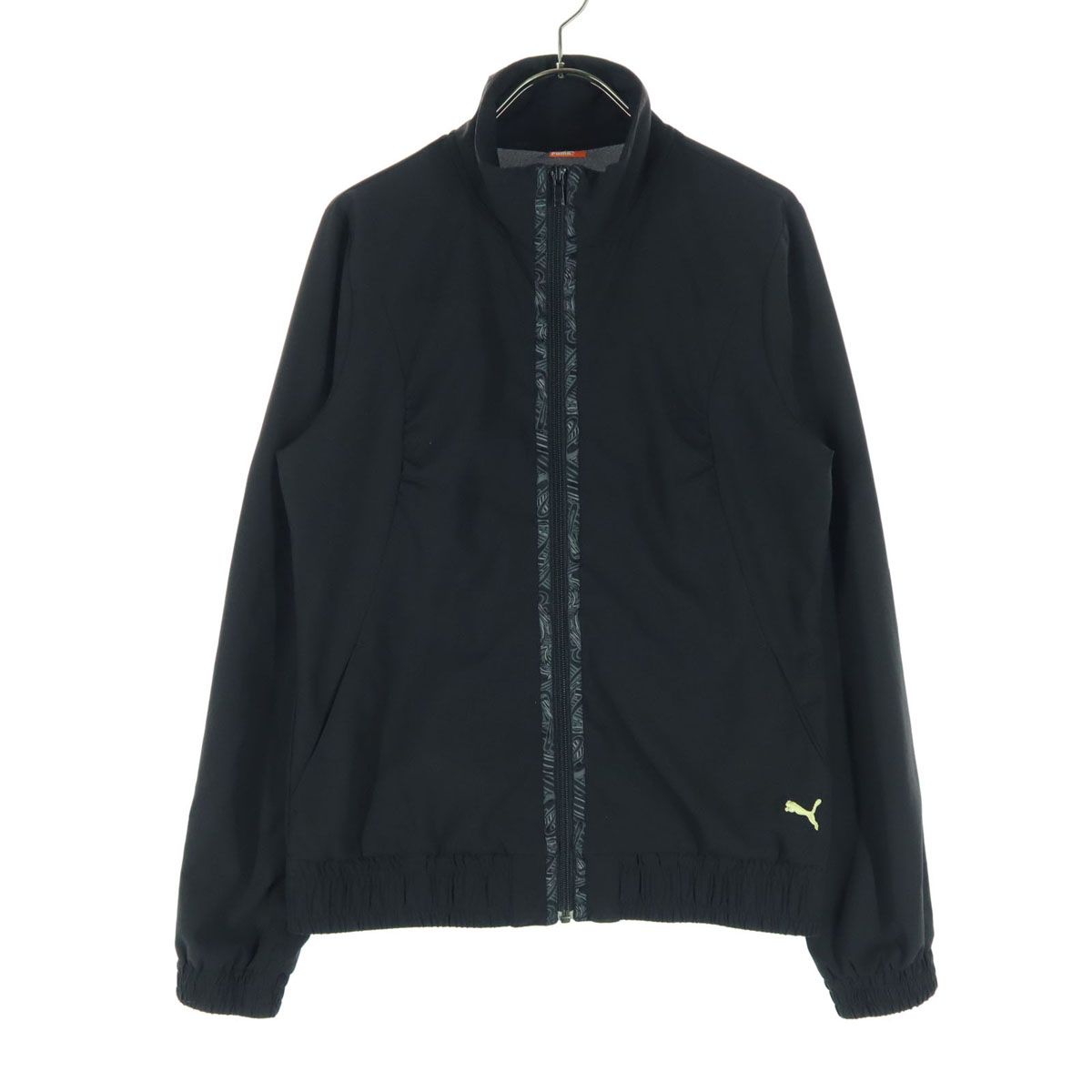 PUMA プーマ ロゴ刺繍 長袖 トラックジャケット L ブラック