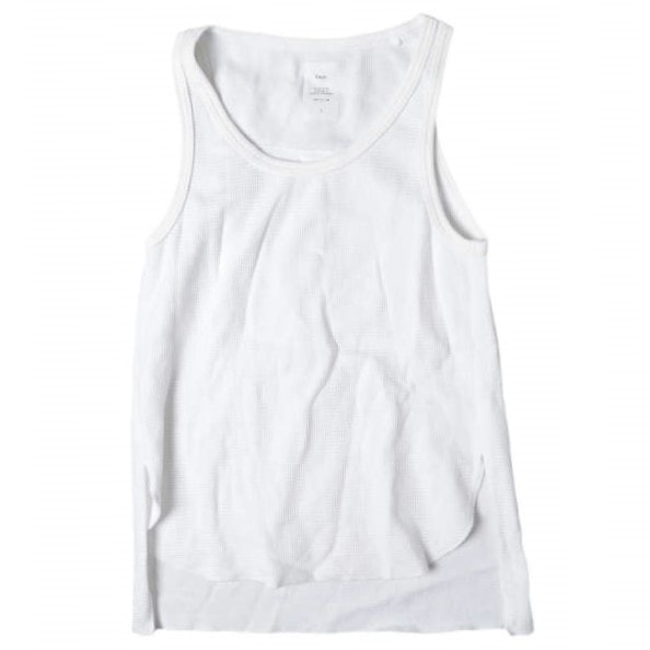 Name. ネーム 日本製 ワッフルタンクトップ NWCU-17SS-009 2 WHITE サーマル ノースリーブ トップス g13410