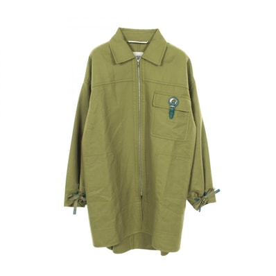 エルメス HERMES 衣料品 アウター カシミヤ シルク シルク レディース カーキ系 【中古】