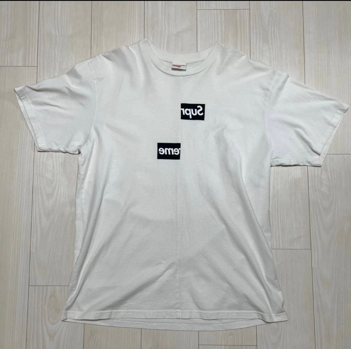 Supreme / Comme des Garçons SHIRT® Split Box Logo Tee "White"